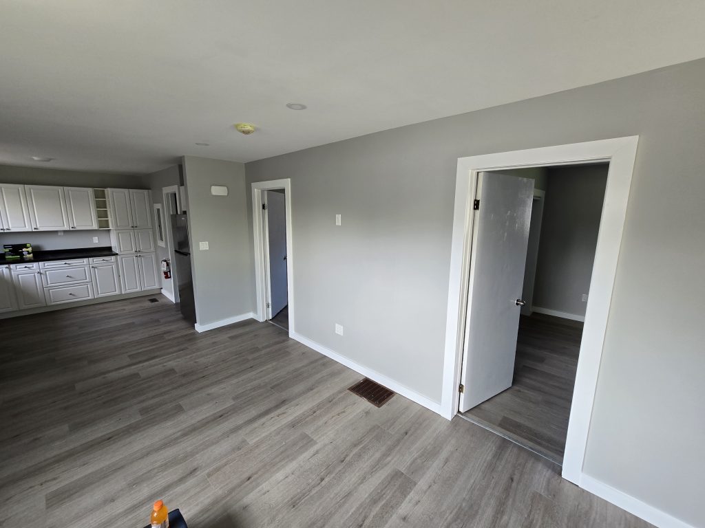 Basement interior paint job.