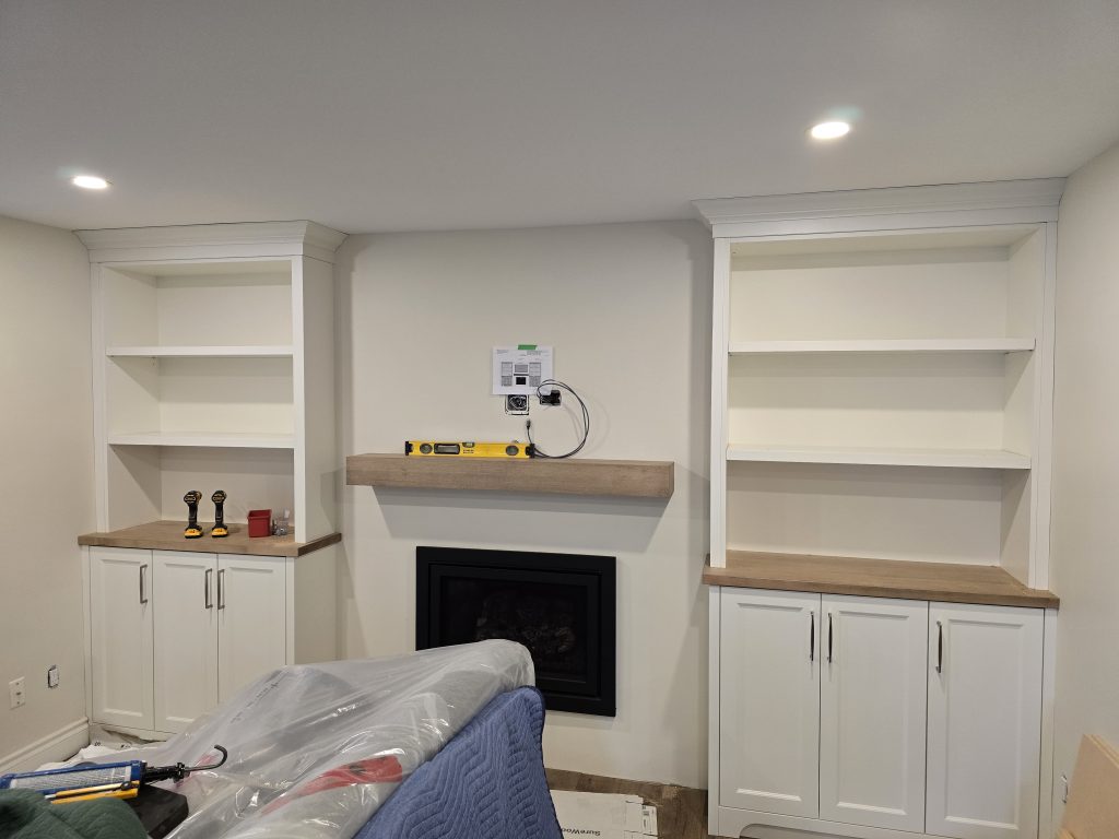 Freshly painted kitchen interior. 